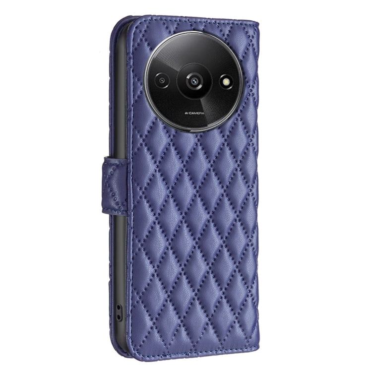 For Xiaomi Redmi A3 Diamond Lattice Wallet Leather Flip Phone Case(Blue) - Xiaomi Cases by buy2fix | Online Shopping UK | buy2fix