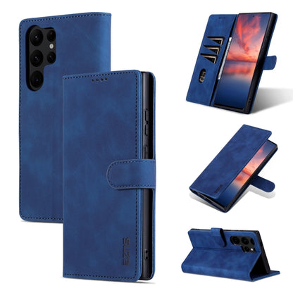 For Samsung Galaxy S24 Ultra 5G AZNS Skin Feel Calf Texture Flip Leather Phone Case(Blue) - Galaxy S24 Ultra 5G Cases by AZNS | Online Shopping UK | buy2fix