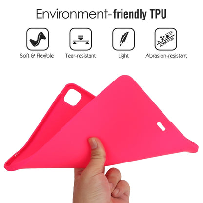 For iPad Pro 13 2024 Oil Spray Skin-friendly TPU Tablet Case(Rose Red) - iPad Pro 13 2024 Cases by buy2fix | Online Shopping UK | buy2fix