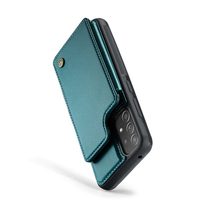 For Samsung Galaxy A52 4G/5G/A52s 5G CaseMe C22 Card Slots Holder RFID Anti-theft Phone Case(Blue Green) - Galaxy Phone Cases by CaseMe | Online Shopping UK | buy2fix