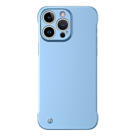 For iPhone 13 Pro Max Frameless Metallic Paint Hybrid PC Phone Case(Sierra Blue) - iPhone 13 Pro Max Cases by buy2fix | Online Shopping UK | buy2fix