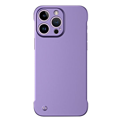 For iPhone 12 Pro Frameless Metallic Paint Hybrid PC Phone Case(Deep Purple) - iPhone 12 / 12 Pro Cases by buy2fix | Online Shopping UK | buy2fix