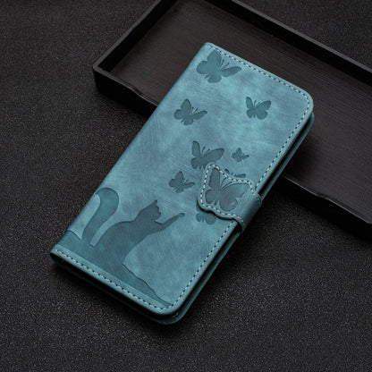 For Xiaomi 14 Pro Butterfly Cat Embossing Flip Leather Phone Case(Wathet) - 14 Pro Cases by buy2fix | Online Shopping UK | buy2fix