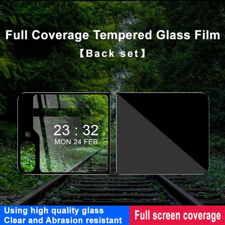 For Samsung Galaxy Z Flip5 5G IMAK Full Coverage Tempered Back Glass Film Set - Galaxy Z Flip5 5G Tempered Glass by imak | Online Shopping UK | buy2fix