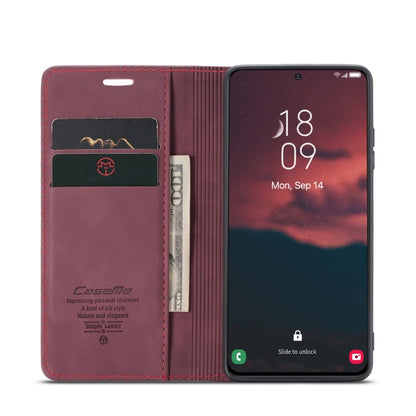 For Samsung Galaxy S24 5G CaseMe 013 Multifunctional Horizontal Flip Leather Phone Case(Wine Red) - Galaxy S24 5G Cases by CaseMe | Online Shopping UK | buy2fix