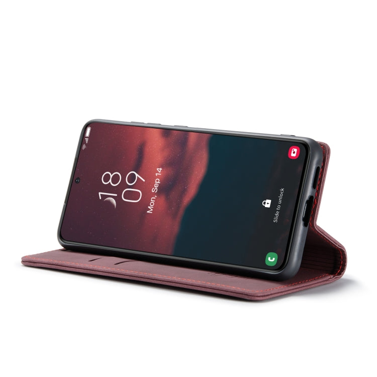 For Samsung Galaxy S24 5G CaseMe 013 Multifunctional Horizontal Flip Leather Phone Case(Wine Red) - Galaxy S24 5G Cases by CaseMe | Online Shopping UK | buy2fix