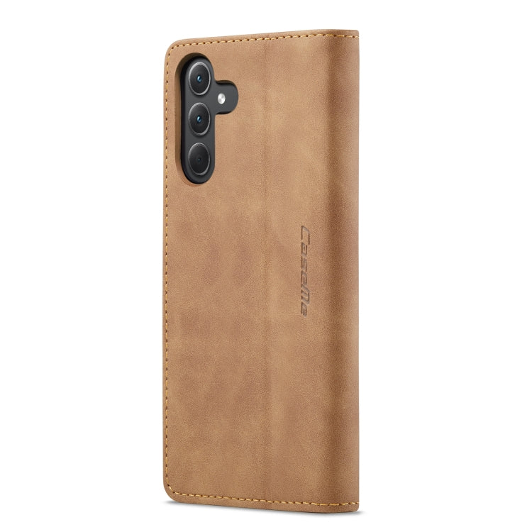 For Samsung Galaxy A35 5G CaseMe 013 Multifunctional Horizontal Flip Leather Phone Case(Brown) - Galaxy Phone Cases by CaseMe | Online Shopping UK | buy2fix