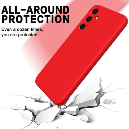 For Samsung Galaxy A35 5G Pure Color Liquid Silicone Shockproof Full Coverage Phone Case(Red) - Galaxy Phone Cases by buy2fix | Online Shopping UK | buy2fix