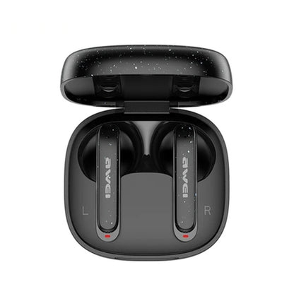 awei T66 ENC Noise Reduction TWS Bluetooth Earbuds(Black) - Bluetooth Earphone by awei | Online Shopping UK | buy2fix