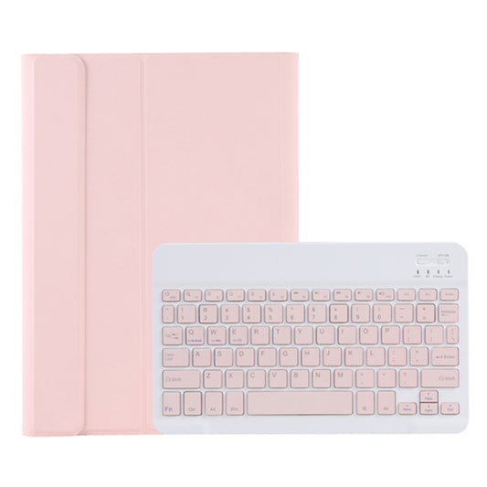 For Samsung Galaxy Tab A9+ X210/X215/X215 A09B Candy Color TPU Bluetooth Keyboard Leather Tablet Case with Pen Holder(Pink) - Samsung Keyboard by buy2fix | Online Shopping UK | buy2fix