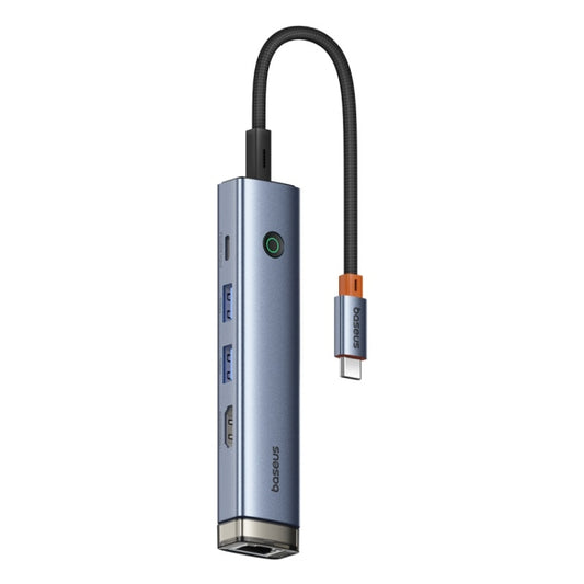 Baseus BS-OH165 UltraJoy Series 5 in 1 USB-C / Type-C Port HUB Docking Station AIR(Space Grey) - USB HUB by Baseus | Online Shopping UK | buy2fix