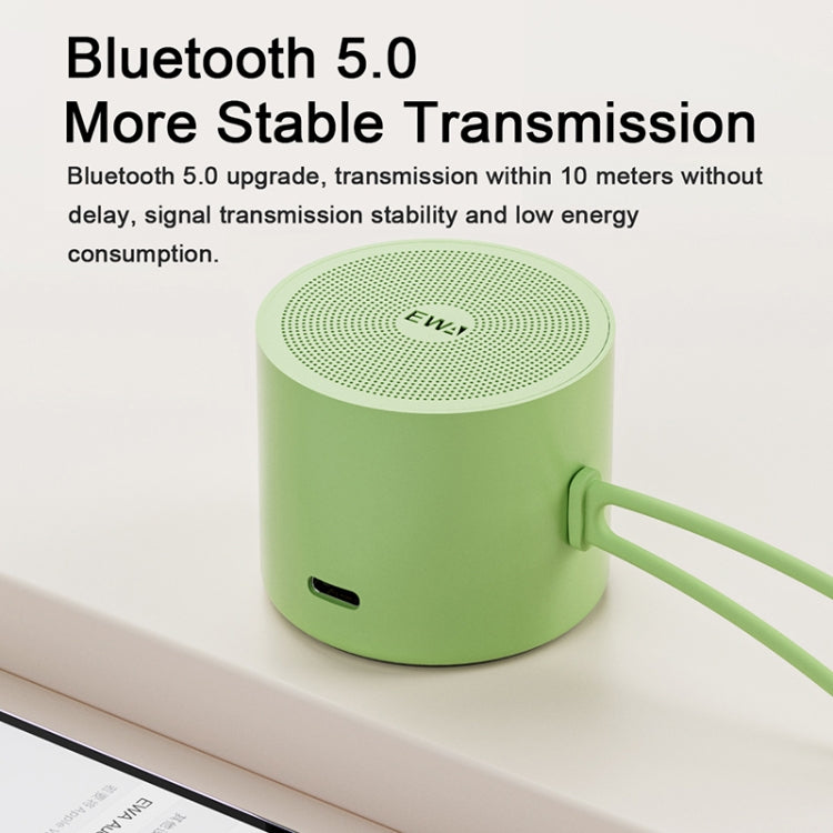 EWA A127 Outdoor IPX5 Waterproof Portable Mini TWS Wireless Bluetooth Speaker(Silver) - Waterproof Speaker by EWA | Online Shopping UK | buy2fix