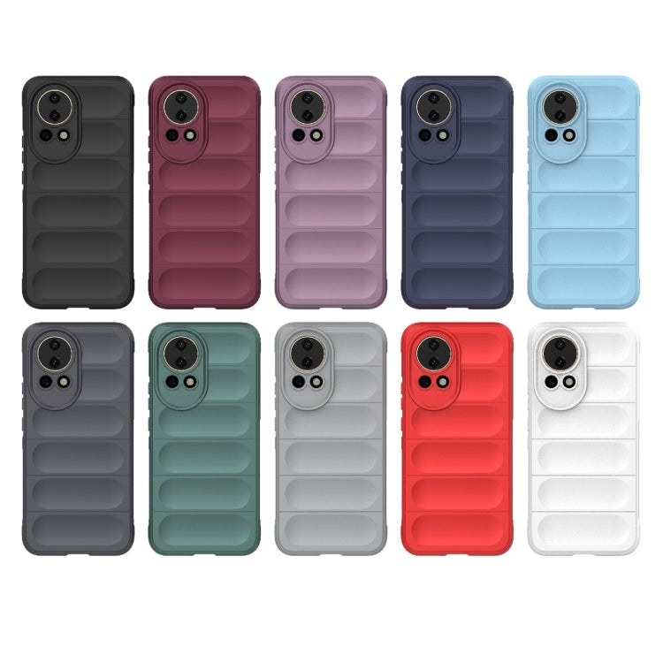 For Huawei nova 12 5G Magic Shield TPU + Flannel Phone Case(Black) - Huawei Cases by buy2fix | Online Shopping UK | buy2fix