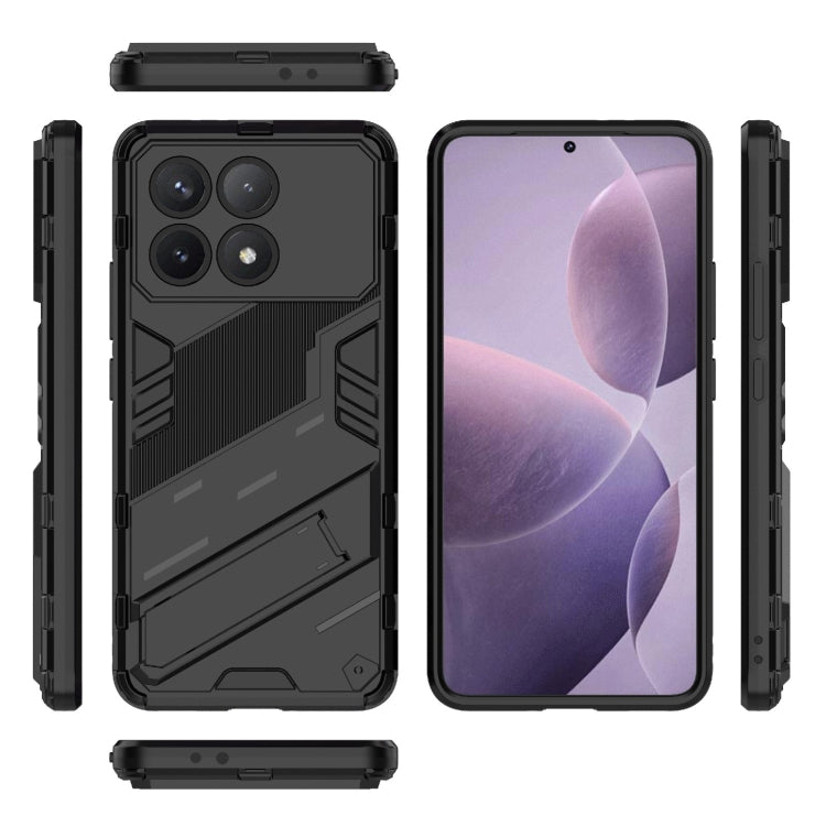 For Xiaomi Redmi K70 5G Punk Armor 2 in 1 PC + TPU Phone Case with Holder(Black) - K70 Cases by buy2fix | Online Shopping UK | buy2fix