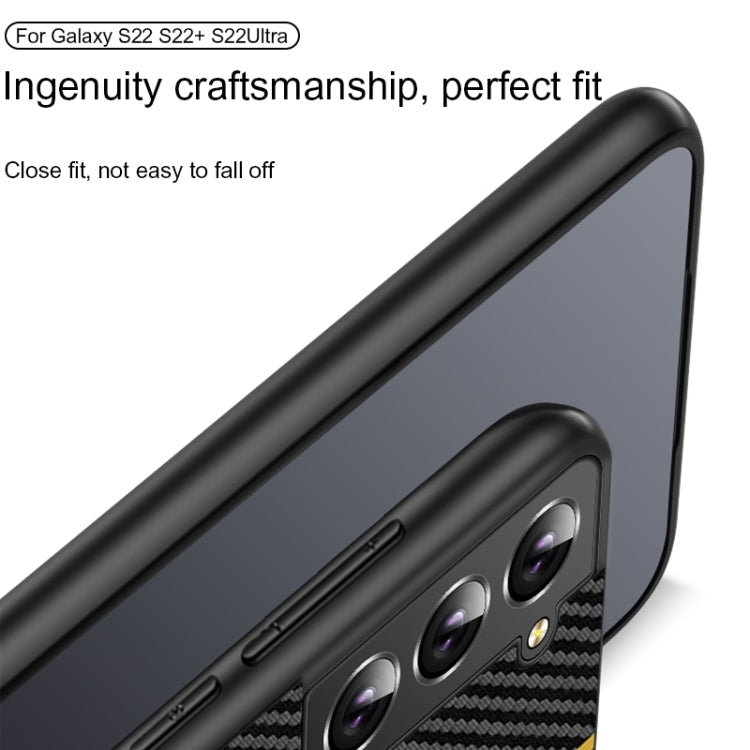 For Samsung Galaxy S25 Ultra 5G Ultra-thin Carbon Fiber Texture Splicing Phone Case(Red) - Galaxy S25 Ultra 5G Cases by buy2fix | Online Shopping UK | buy2fix