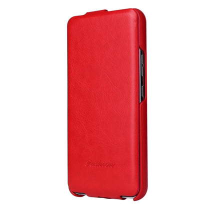 For Samsung Galaxy S24+ 5G Fierre Shann 64 Texture Vertical Flip PU Leather Phone Case(Red) - Galaxy S24+ 5G Cases by FIERRE SHANN | Online Shopping UK | buy2fix