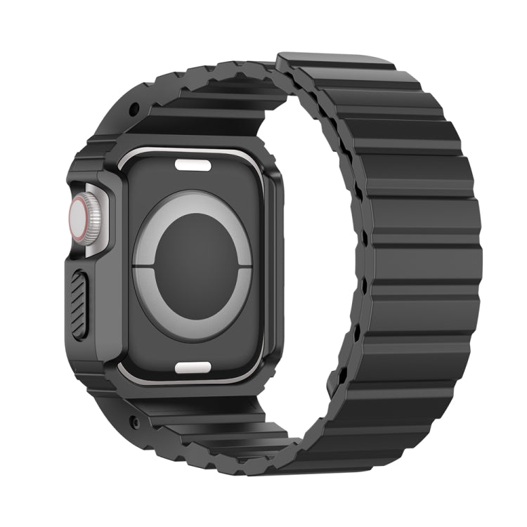 For Apple Watch 42mm DUX DUCIS OA Series Integrated Magnetic Watch Band(Black) - Watch Bands by DUX DUCIS | Online Shopping UK | buy2fix