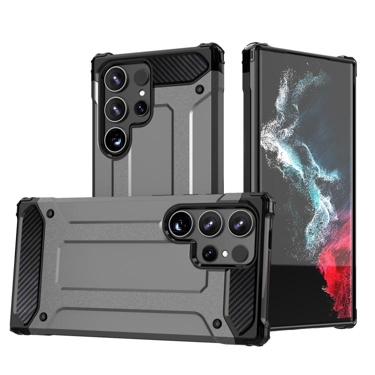 For Samsung Galaxy S25 Ultra 5G Magic Armor TPU Hybrid PC Phone Case(Grey) - Galaxy S25 Ultra 5G Cases by buy2fix | Online Shopping UK | buy2fix