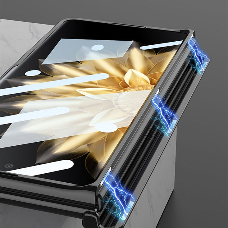 For Honor Magic V2 GKK Integrated Magnetic Fold Hinge Shockproof Phone Case(Black) - Honor Cases by GKK | Online Shopping UK | buy2fix