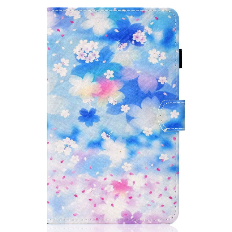 For Lenovo Tab M11/ Xiaoxin Pad 11 2024 Coloured Drawing Stitching Smart Leather Tablet Case(Petal Shower) - Lenovo by buy2fix | Online Shopping UK | buy2fix