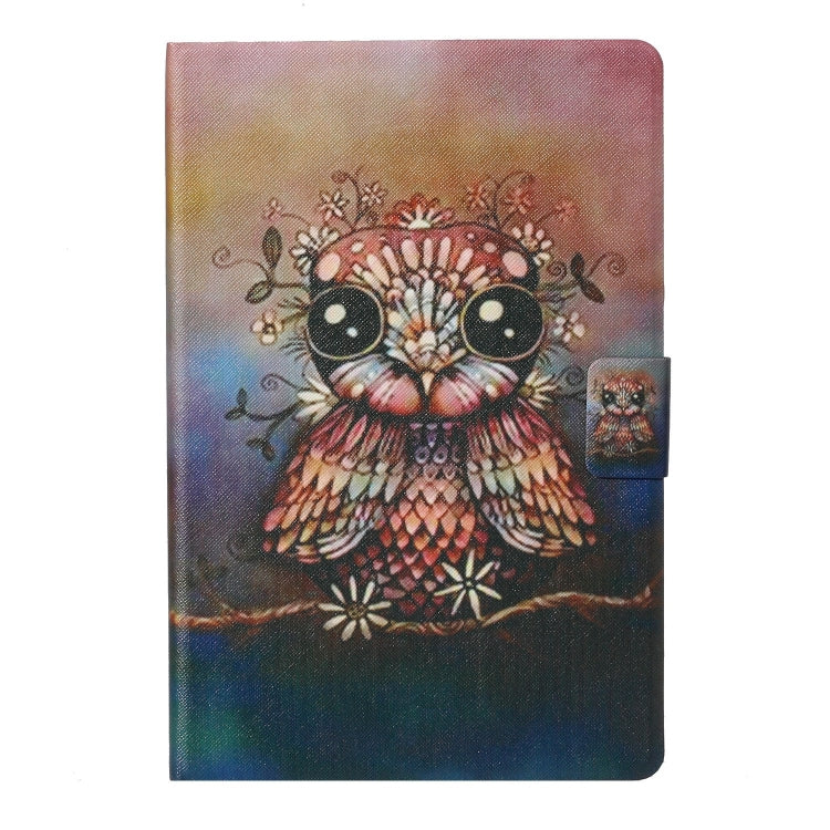 For Lenovo Tab M11/ Xiaoxin Pad 11 2024 Voltage Coloured Drawing Smart Leather Tablet Case(Owl) - Lenovo by buy2fix | Online Shopping UK | buy2fix