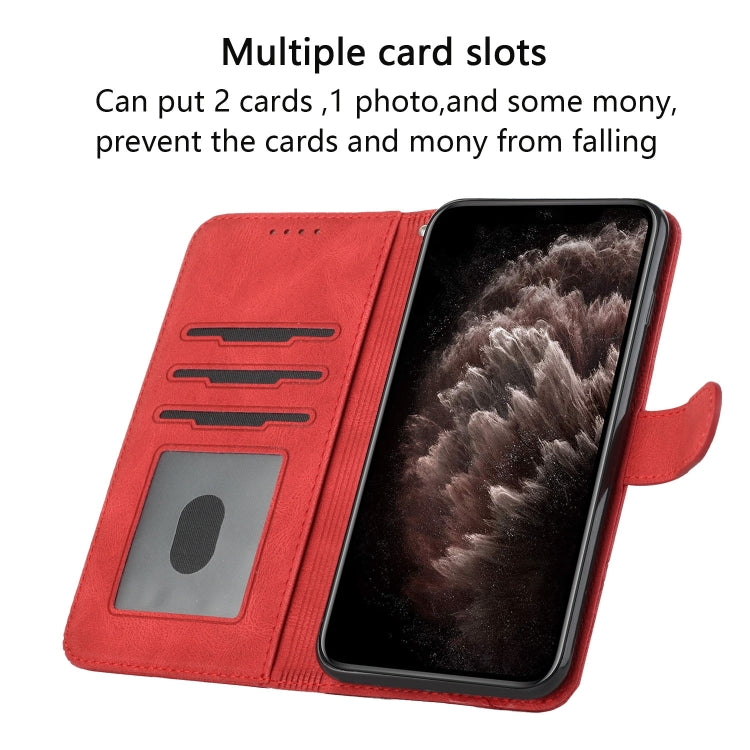 For Xiaomi Redmi K70 Cubic Skin Feel Flip Leather Phone Case(Red) - K70 Cases by buy2fix | Online Shopping UK | buy2fix