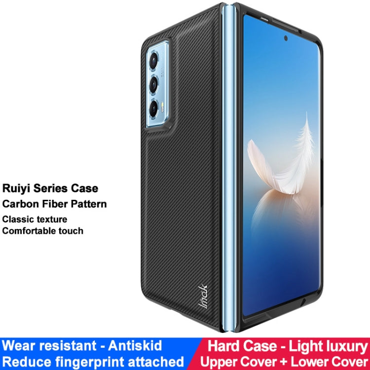 For Honor Magic Vs2 imak Ruiyi Series PU + PC Phone Case(Carbon Fiber Texture) - Honor Cases by imak | Online Shopping UK | buy2fix