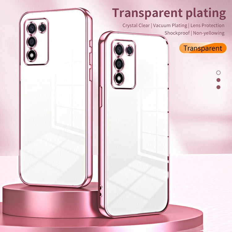 For OPPO K9s / K10 Energy Transparent Plating Fine Hole Phone Case(Transparent) - OPPO Cases by buy2fix | Online Shopping UK | buy2fix