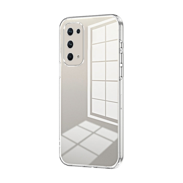 For OPPO Reno5 Pro Transparent Plating Fine Hole Phone Case(Transparent) - OPPO Cases by buy2fix | Online Shopping UK | buy2fix