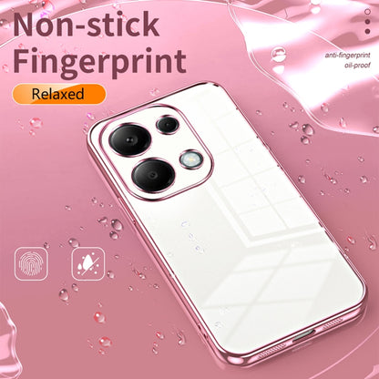 For Xiaomi Redmi Note 13 Pro 4G Transparent Plating Fine Hole Phone Case(Purple) - Note 13 Pro Cases by buy2fix | Online Shopping UK | buy2fix