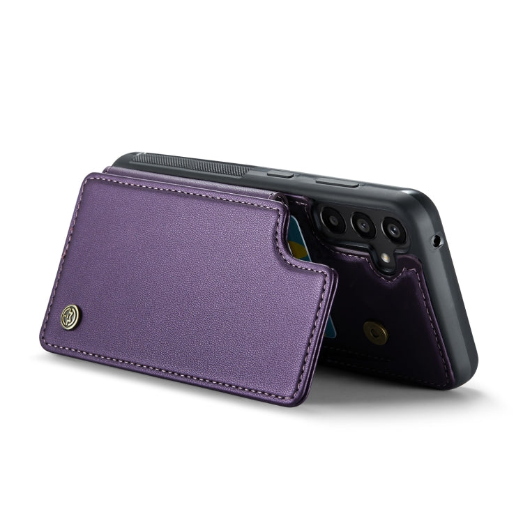 For Samsung Galaxy A35 5G CaseMe C22 PC+TPU Business Style RFID Anti-theft Leather Phone Case(Purple) - Galaxy Phone Cases by CaseMe | Online Shopping UK | buy2fix