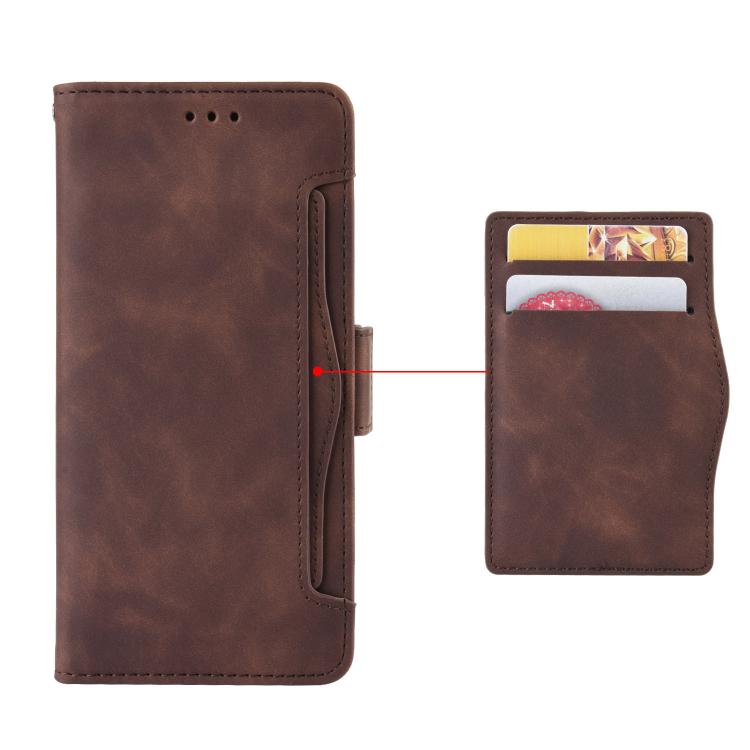 For OnePlus 13 5G Skin Feel Calf Texture Card Slots Leather Phone Case(Brown) - OnePlus Cases by buy2fix | Online Shopping UK | buy2fix