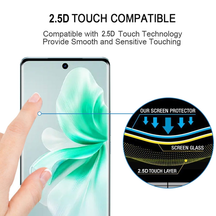 For vivo V30 / V30 Pro 3D Curved Edge Full Screen Tempered Glass Film - vivo Tempered Glass by buy2fix | Online Shopping UK | buy2fix