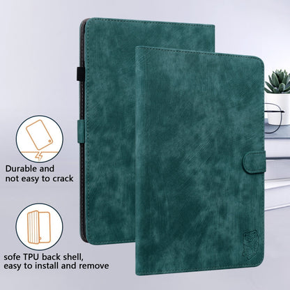 For Amazon Kindle Paperwhite 5  2023 2024 Tiger Pattern Flip Leather Tablet Case(Dark Green) - Amazon by buy2fix | Online Shopping UK | buy2fix