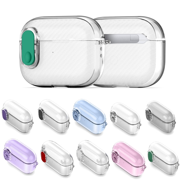 For AirPods 3 DUX DUCIS PECK Series Split Transparent Carbon Fiber Earphone Case(Purple) - For AirPods 3 by DUX DUCIS | Online Shopping UK | buy2fix