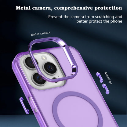 For iPhone 12 Pro Electroplated IMD Magsafe PC Hybrid TPU Phone Case(Purple) - iPhone 12 / 12 Pro Cases by buy2fix | Online Shopping UK | buy2fix