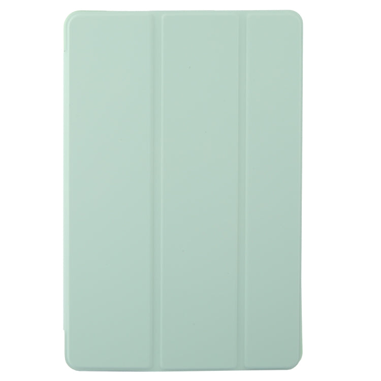 For Lenovo Tab M11/ Xiaoxin Pad 11 2024 Tri-fold Silicone Leather Tablet Case(Green) - Lenovo by buy2fix | Online Shopping UK | buy2fix