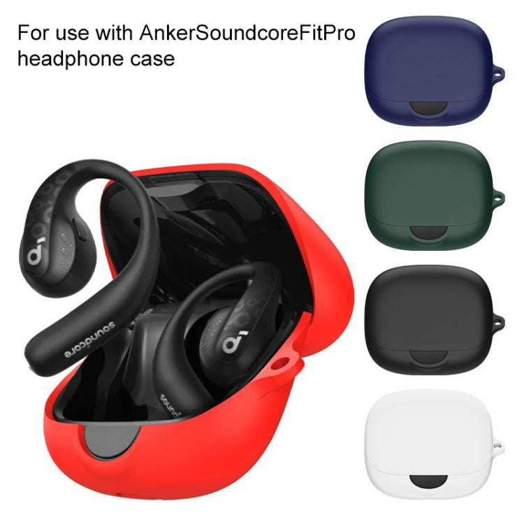 For Anker Soundcore AeroFit  Pro Wireless Earphone Silicone Protective Case(Dark Blue) - Other Earphone Case by buy2fix | Online Shopping UK | buy2fix