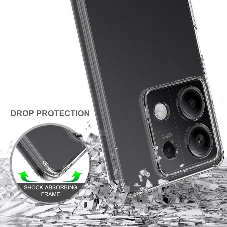 For Xiaomi Redmi Note 13 5G Scratchproof Acrylic TPU Phone Case(Transparent) - Note 13 Cases by buy2fix | Online Shopping UK | buy2fix