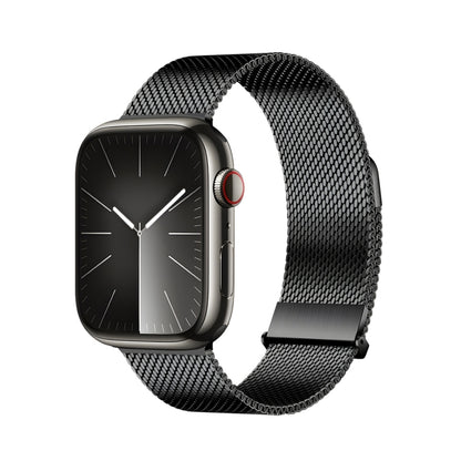 For Apple Watch Series 6 40mm DUX DUCIS Milanese Pro Series Stainless Steel Watch Band(Black) - Watch Bands by DUX DUCIS | Online Shopping UK | buy2fix