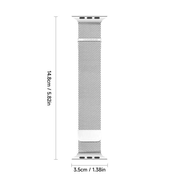 For Apple Watch Series 5 44mm DUX DUCIS Milanese Pro Series Stainless Steel Watch Band(Silver) - Watch Bands by DUX DUCIS | Online Shopping UK | buy2fix