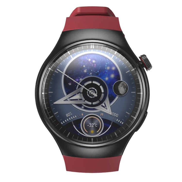 LEMFO DM80 1.43 inch AMOLED Round Screen Smart Watch Android 8.1, Specification:2GB+16GB(Red) - Android Watch by LEMFO | Online Shopping UK | buy2fix