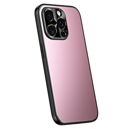 For iPhone 14 Pro Max R-JUST RJ-61 Electroplating Frosted TPU + PC Phone Case(Pink) - iPhone 14 Pro Max Cases by R-JUST | Online Shopping UK | buy2fix