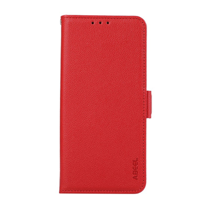 For Samsung Galaxy S22+ 5G ABEEL Side-Magnetic Litchi Pattern Leather RFID Phone Case(Red) - Galaxy S22+ 5G Cases by buy2fix | Online Shopping UK | buy2fix