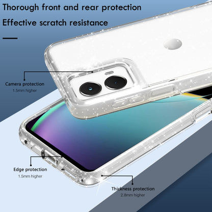 For Motorola Moto G 5G 2024 Terminator Style Shockproof Phone Case(Glitter White) - Motorola Cases by buy2fix | Online Shopping UK | buy2fix