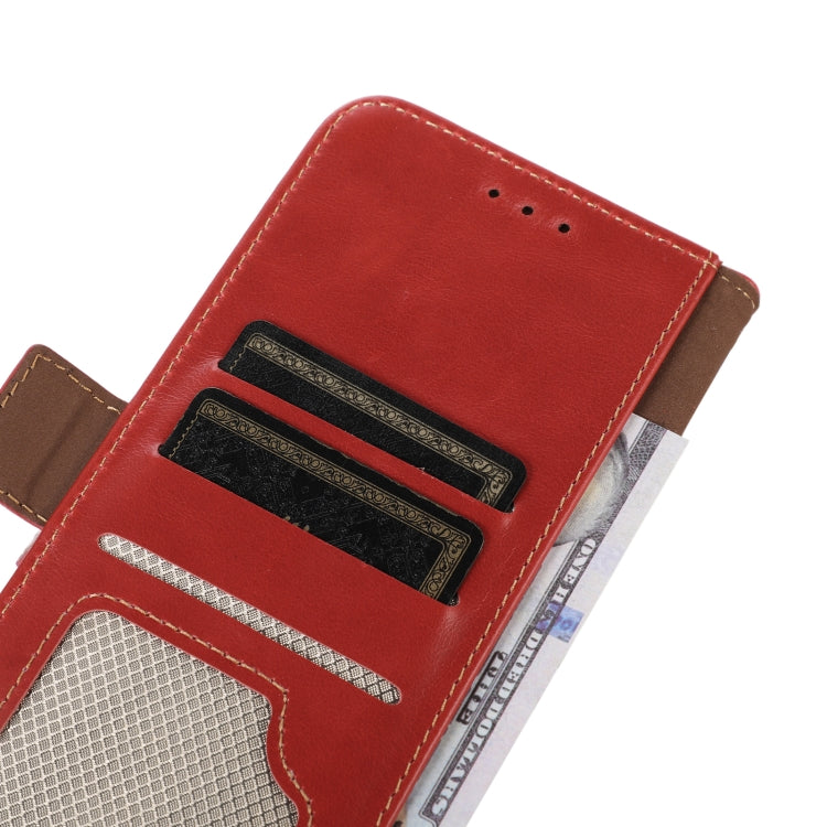 For Google Pixel 9 Pro Crazy Horse Top Layer Cowhide Leather Phone Case(Red) - Google Cases by buy2fix | Online Shopping UK | buy2fix