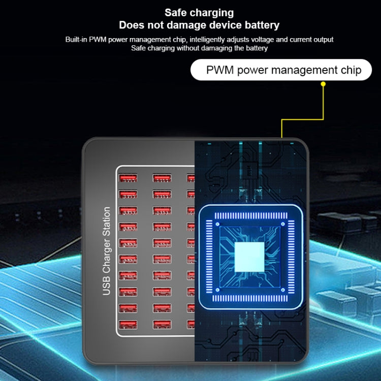 YFY-A77 250W 50 Ports USB Smart Charging Station(AU Plug) - Multifunction Charger by buy2fix | Online Shopping UK | buy2fix