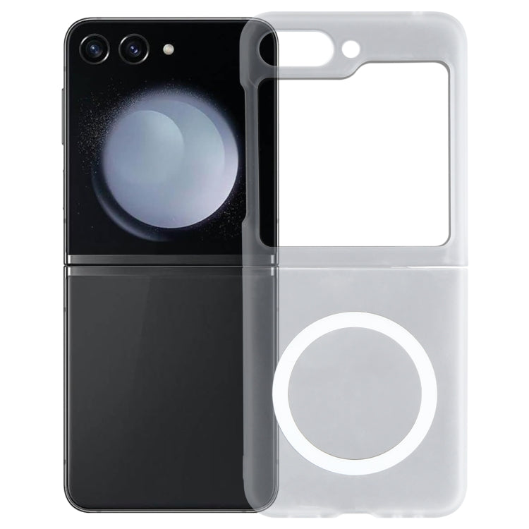 For Samsung Galaxy Z Flip5 MagSafe All-Inclusive Shockproof PC Phone Case(Transparent) - Galaxy Z Flip5 Cases by buy2fix | Online Shopping UK | buy2fix