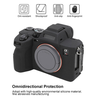 For Sony ILCE7RM5 / A7R5 Litchi Texture Soft Silicone Protective Case(Black) - Protective Case by buy2fix | Online Shopping UK | buy2fix