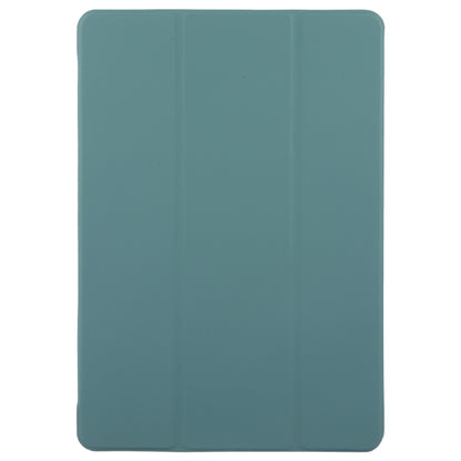 For Huawei MatePad Pro 11 2022/2024 Tri-fold Silicone Leather Tablet Case(Dark Green) - Huawei by buy2fix | Online Shopping UK | buy2fix